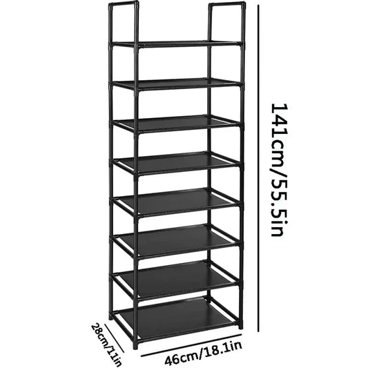 10 Tier Standing Shoe Shelf High-Capacity and Simple Shoe Cabinet save Space Household Rack Student Dormitory Storage Cabinets