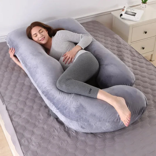 3Kg J Big Pregnancy Pillow for Pregnant Women Nursing Maternity Full Body Pillow,Change Pillowcase for Washing,Filling PP Cotton